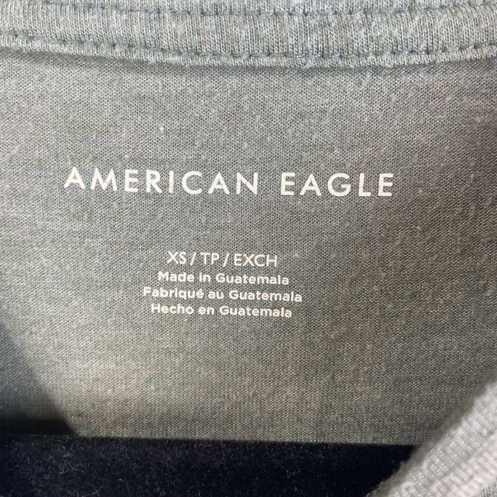 American Eagle Olive Green Short Sleeve Peplum Babydoll Tee XS Women’s EUC - Picture 5 of 10